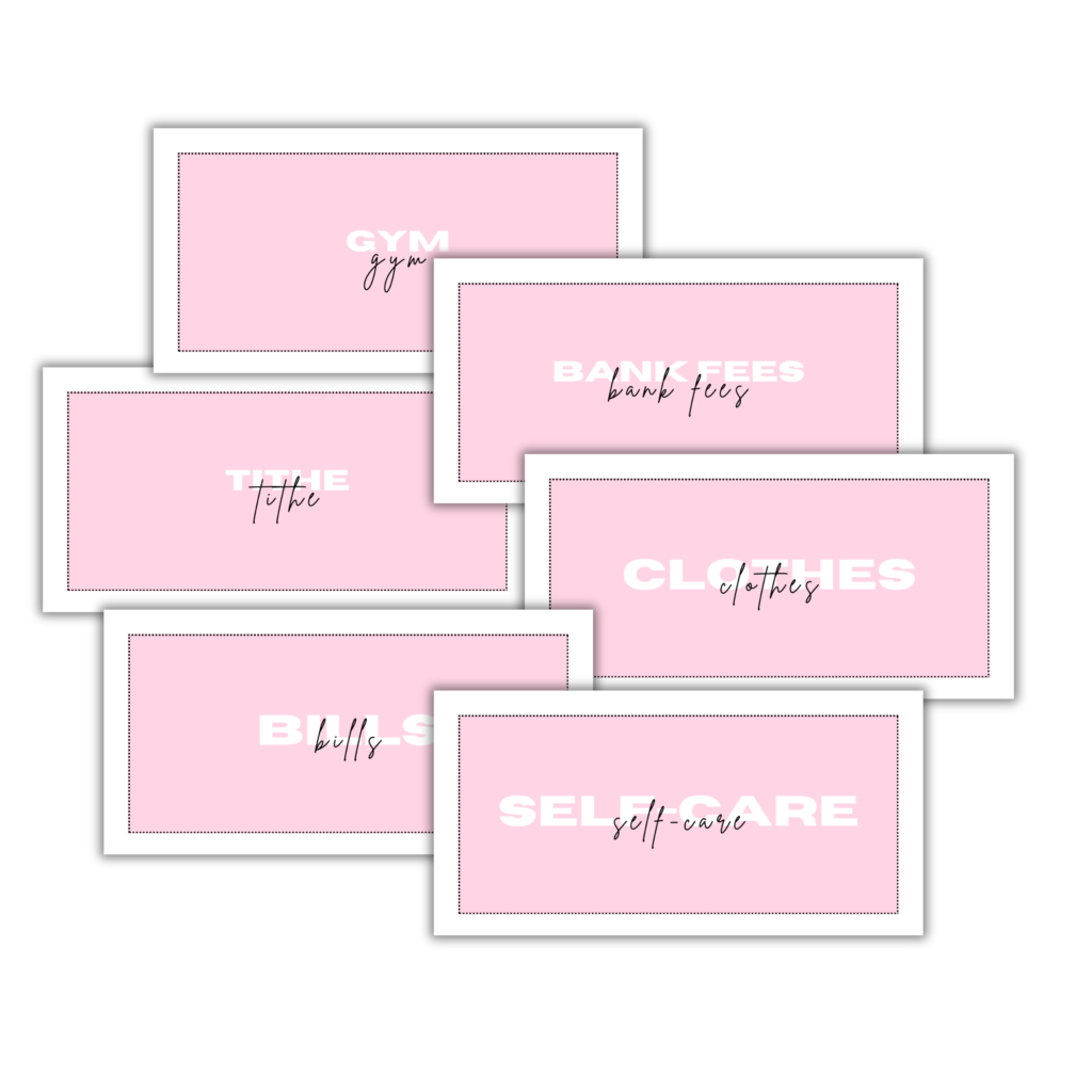 Cash Envelope Labels | 56 Categories