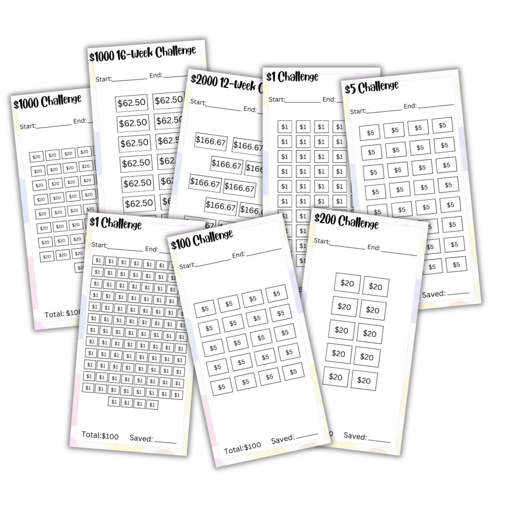 Savings Challenges | 50 Pages