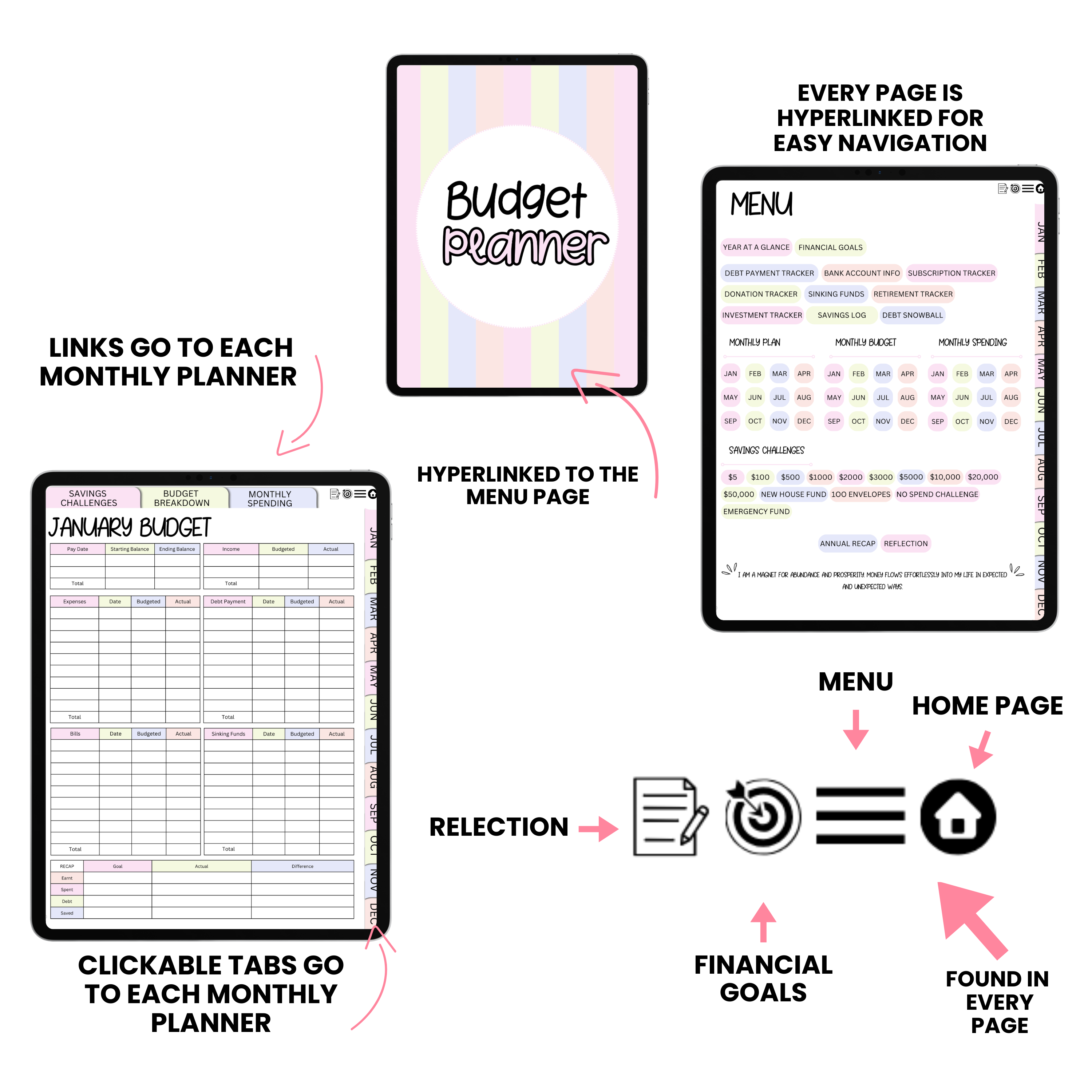 Digital Budget Planner 2 | 66 Pages | Goodnotes - Image 3