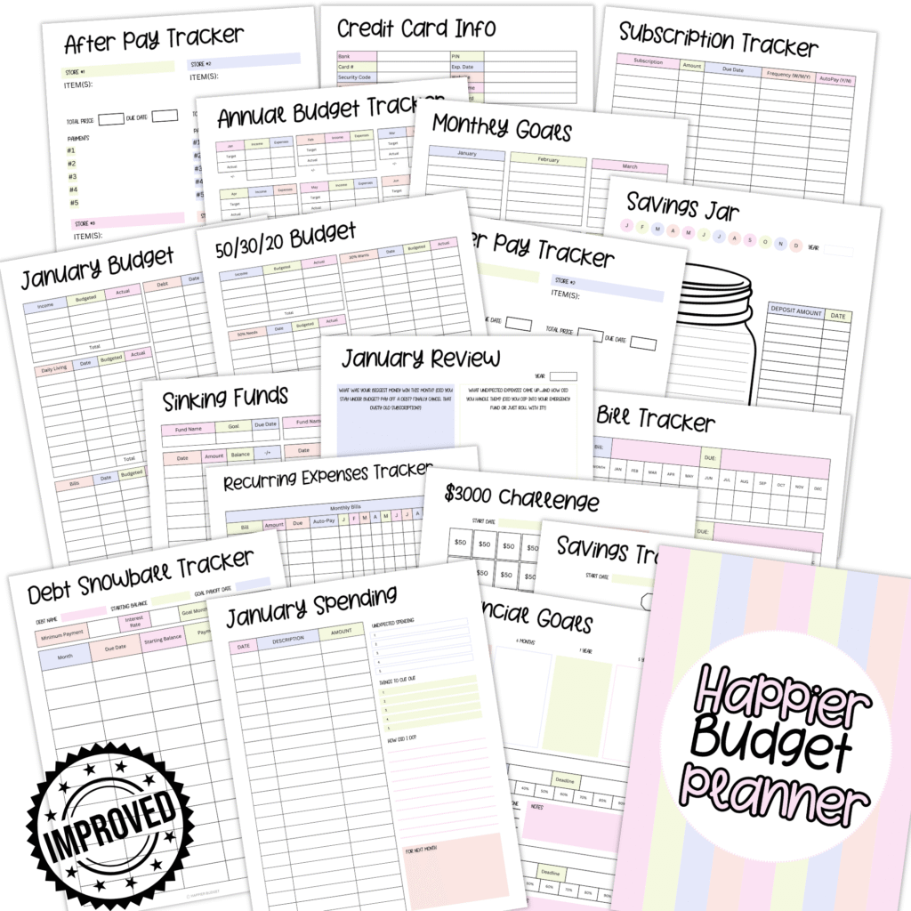 Printable Budget Planner 2 | 95 Pages