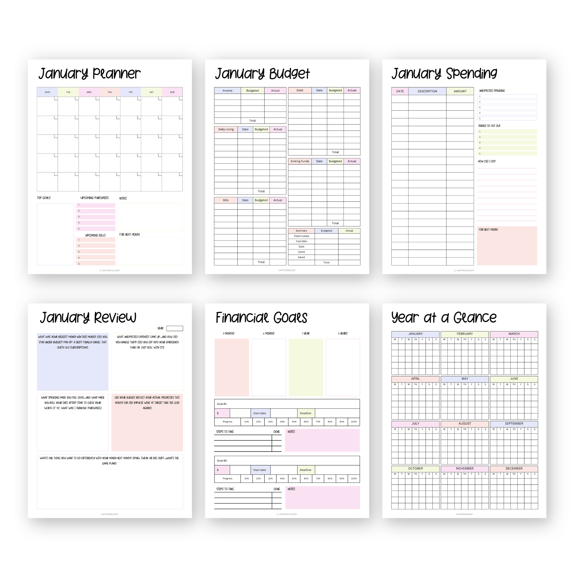 Printable Budget Planner 2 | 95 Pages - Image 2