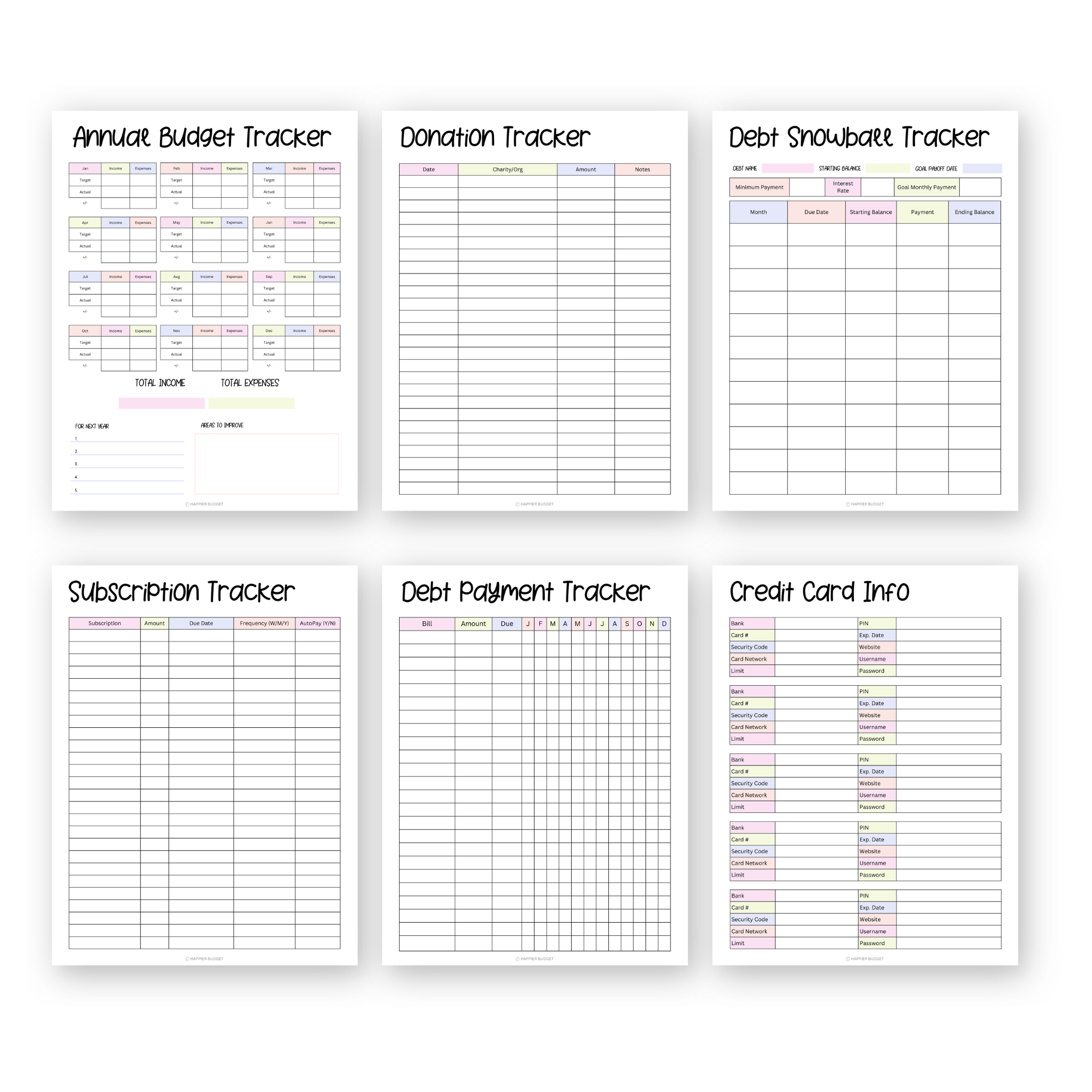 Printable Budget Planner 2 | 95 Pages - Image 3