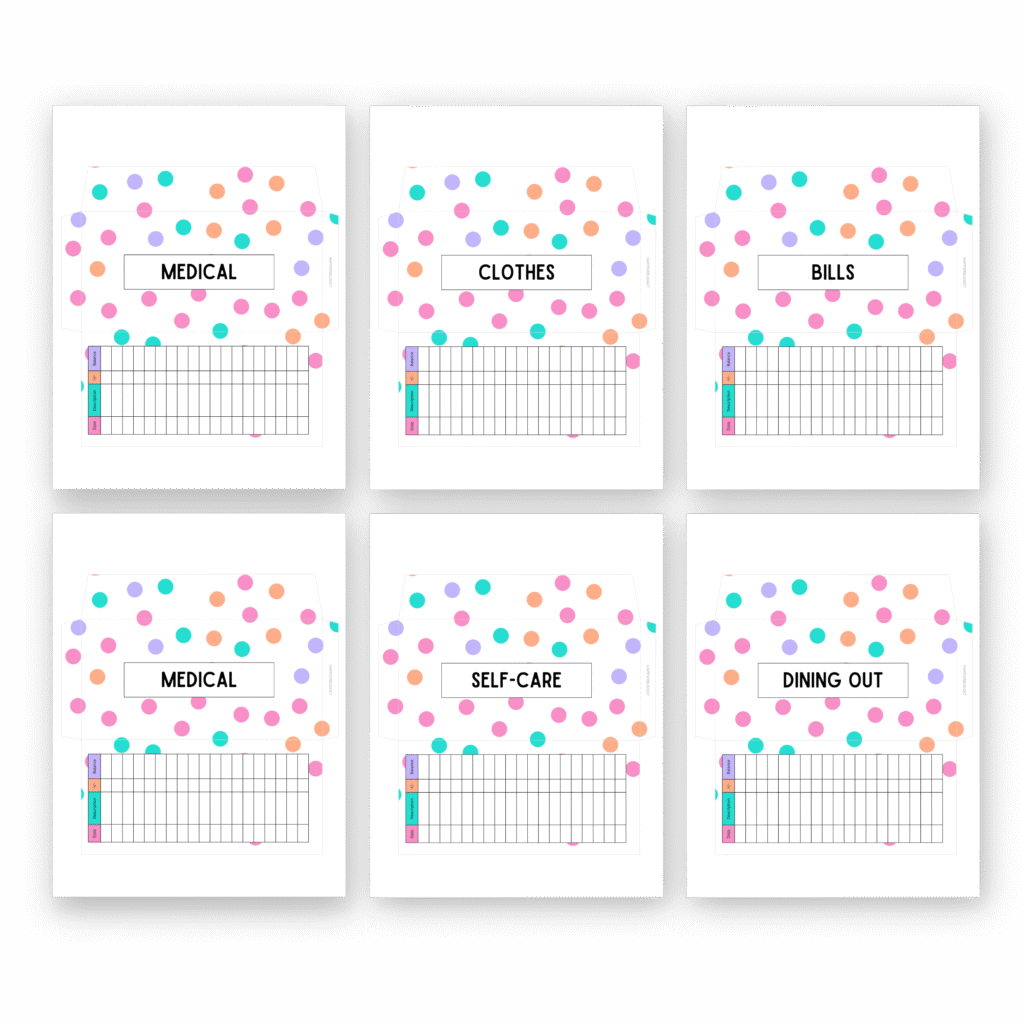 fill up your wallet binder with cash!